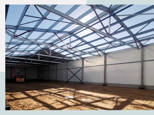 Строительство сенохранилищ в Кольчугино