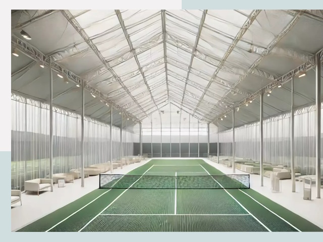 Строительство теннисных кортов в Кольчугино