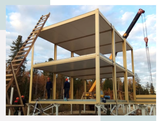 Строительство модульных здания Кольчугино