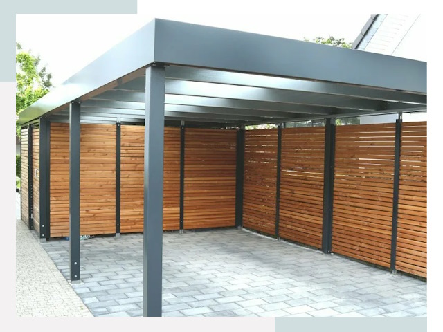 Навесы для парковки в Кольчугино