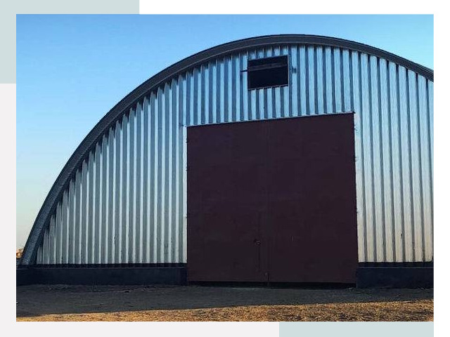 Бескаркасные ангары в Кольчугино