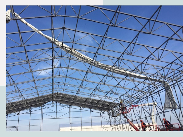 Шатровые ангары от 610 руб. в Кольчугино и Владимирской области