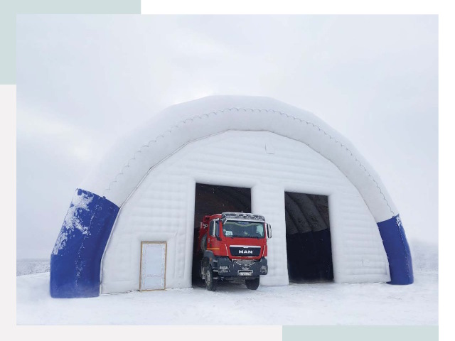 Мобильные ангары в Кольчугино