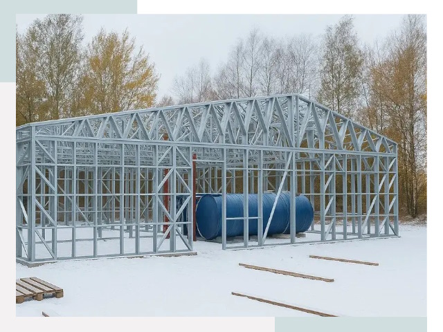 Металлические ангары в Кольчугино