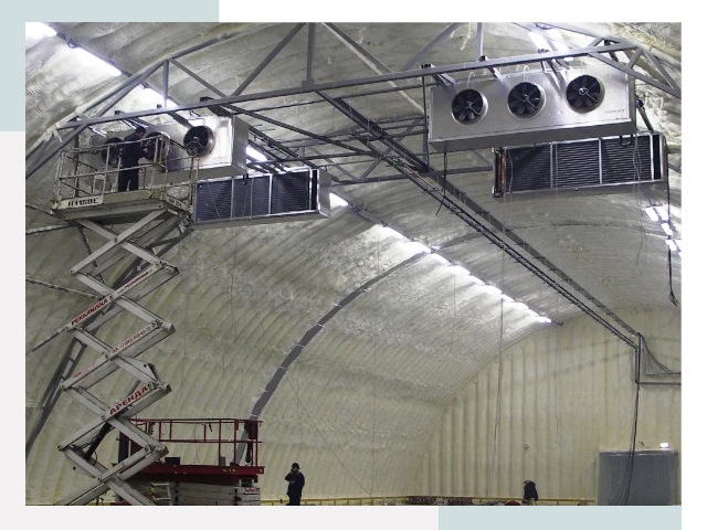 Оснащение ангаров в Кольчугино