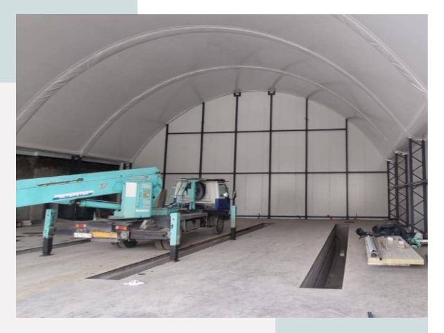 Внутреннее оснащение ангаров в Кольчугино