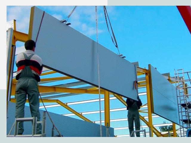 Монтаж сэндвич-панелей в Кольчугино от 610 руб.