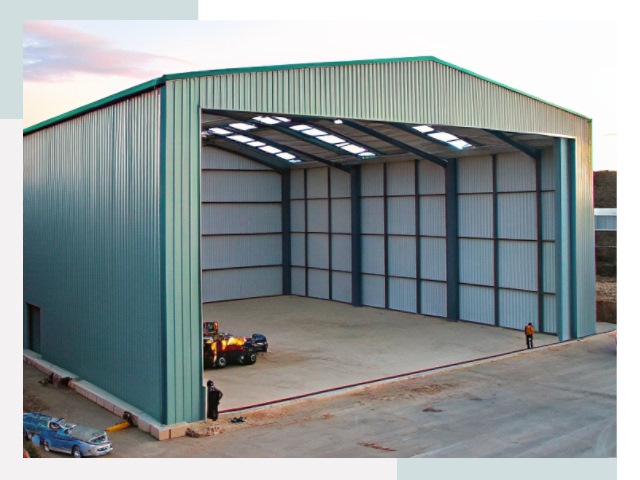 Строительство ангаров в Кольчугино